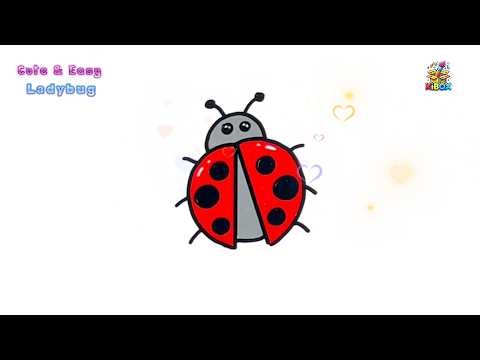 How to Draw a Cute Ladybug 🐞❤️ | Easy Kawaii Ladybug Drawing Tutorial