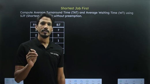 SRTF CPU Scheduling || Preemptive SJF || Solved Example 1 | Shoeb Ahmad (THE GATEHUB)
