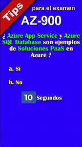 AZ-900 - Tip 12 - Soluciones PaaS en Azure #azure #exam