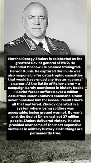 General Zhukov Lost More Soldiers Than Any General In History — And Still Won Every Battle