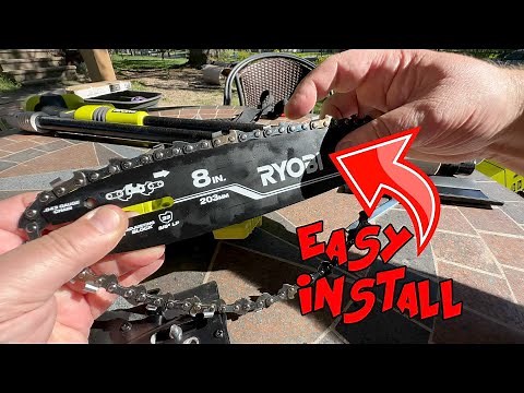 Ryobi Pole Saw Chain Tension and Oil System
