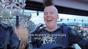 Hey everyone! My friend Jay Leno has compiled in an episode, ten of the most outrageous vehicles that have been featured on his CNBC show, "Jay Leno’s Garage". It airs tonight, and two of the outlandish rides I had the pleasure of cruising in made it into the countdown! Here’s a peek at one such piece of apocalyptic automotive artwork that you would never miss coming down your street... In fact, it might scare the heck out of a few folks! You'll have to tune in TONIGHT @10pm ET on CNBC to see th