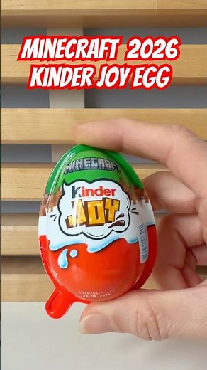 MINECRAFT Kinder Joy | ASMR unboxing #asmrunboxing #eggsurprise #kinderjoy #minecraftvideo
