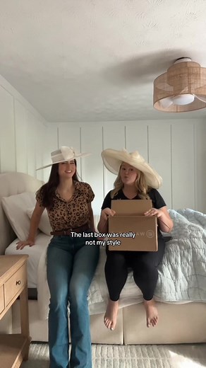 Having @Chelsss try on her Wantable box (not sponsored) that she just got in 😂 #haul #wantable #subsriptionbox #unpacking #teatimetuesday #fyp