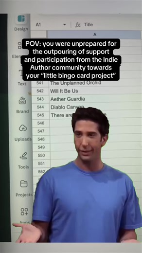 I honestly can’t tell you how much it means to that the indie author community came out to support my project! Thank you to everyone who submitted titles for the bingo cards and stay tuned for more updates. I am working my hardest to have the cards ready to be released on January 2, 2026! #booktok #bookish #thankyou #indieauthor #writertok