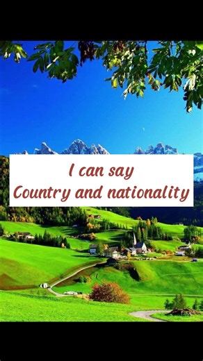 Country - Nationality - Language . What? and Which?