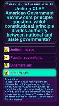 CLEP American Government Review