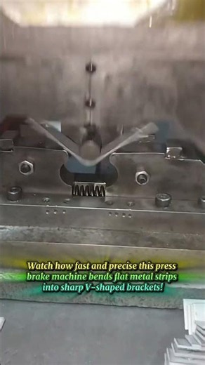 How Flat Metal Strips Are Formed Into V-Brackets