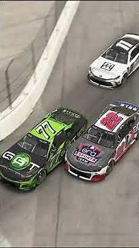 "Absolute mayhem" during the last lap of the #enascar race in Chicago!