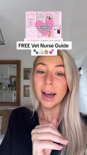 A FREE Mini Vet Nurse Guide for YOU! 👩🏼‍⚕️💕🐾 I wanted to say THANK YOU for 20k followers and what better way than yo give you all a sample piece of Vet Nurse School 🙈 8 Pages of useful Vet Nurse reference guides TO DOWNLOAD 👉🏼 Go to the link in my bio OR find the link in my instagram story highlights 🎀 Or visit www.vetnurseschool.com/freeguide Have an amazing week Vet Nurses 🩺🎀👩🏼‍⚕️ I also have some big news coming in the next 2 weeks! 🤐 Love Tess #vetnurse #vettech #vet #veterinary