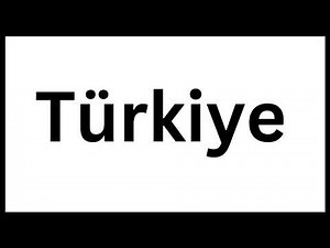 How to Pronounce Türkiye (CORRECTLY)