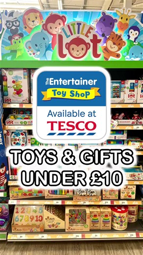 Looking for toys and gifts without spending a fortune? 🎁 The Entertainer toy shop at Tesco has loads of brilliant finds for £10 and under, making it the perfect place to pick up a little gift while you’re in store doing your weekly shop. Like and save this for your next Tesco trip, and follow for more money-saving finds! 💛 #Tesco #theentertainertoyshop #toydeals #giftideas #moneysaving