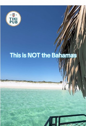 You don’t need a passport to experience crystal clear waters ✨ #crabisland #destinvacation #tikicruise #tiki #destinflorida