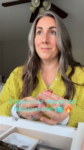 I’m feeling the chartreuse turquoise combo today! 🔥 Color is a major component in my designs. When creating, color combos are usually the first thing I think about when sitting down at the bench. From there, most designs can then take hold. Chartreuse and turquoise together are a little unexpected, and somehow feels both earthy and electric at the same time. ✨ What about you? What color combinations make you feel the most you? Do you love soft neutrals, gemstone tones, warm autumn hues, playful