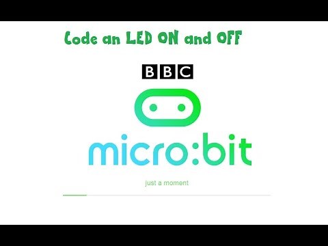 Micro:bit code, LED ON and OFF