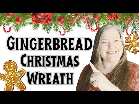 Michelle’s Gingerbread Cookie Wreath A Sweet Holiday DIY with Deco Mesh ~ Christmas Wreath Tutorial