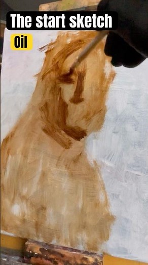 FAST & EASY Oil Portrait Sketch! Beginners Can Do This