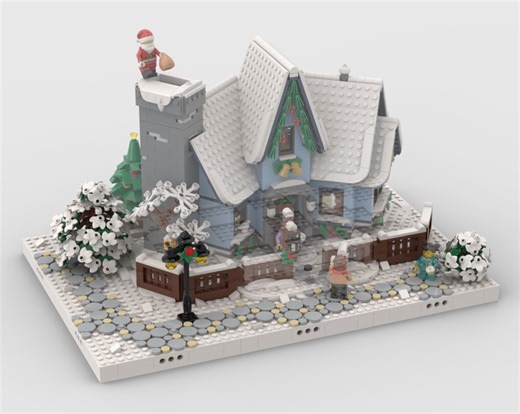LEGO MOC-198540 Winter Village - Display for set 10293 Santa's Visit (Seasonal 2024)