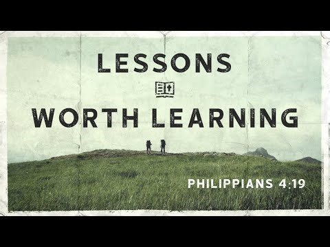 Lessons Worth Learning - Pastor Jason Murphy