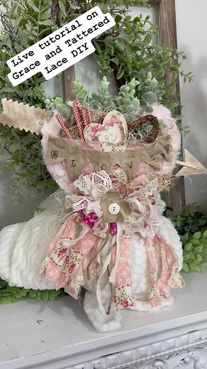 Isn’t it simply beautiful? Come see how it was made Grace and Tattered Lace DIY | Grace and Tattered Lace