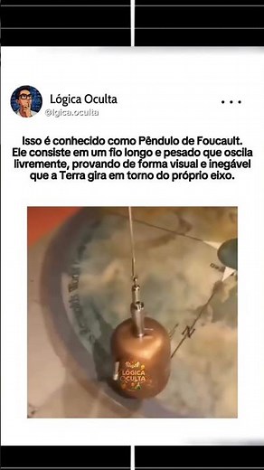 Ele demonstrou a Simples Física do Pêndulo de Foucault #advancedmaths #physicsfun