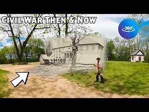 Sit on the same porch as Civil War Soldiers in 360° | Civil War Then & Now