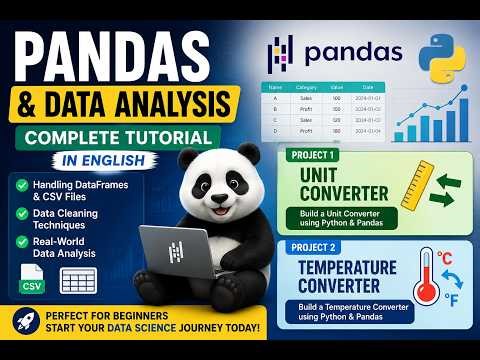 Pandas for Beginners – 2 Projects 🐼#pythonforbeginners #python3