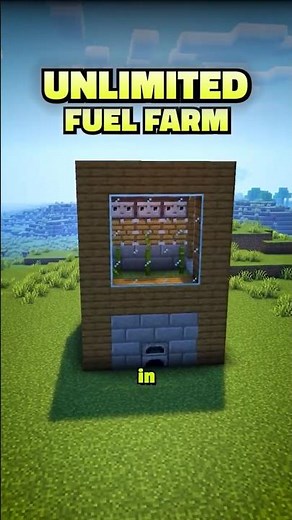 Unlimited Fuel Farm in Minecraft 🔥♻️ | Easy Auto Bamboo Build!
