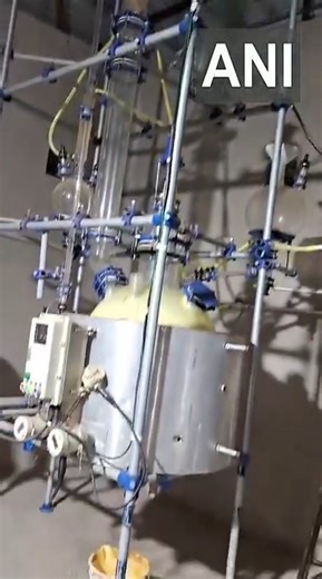 Ahmedabad, Gujarat: Under Operation Prayogsala-1, the Narcotics Control Bureau, in a joint operation with Gujarat Police, has busted multiple clandestine drug (Mephedrone) manufacturing labs. In the operation, three state-of-the-art laboratories were busted in Gujarat and Rajasthan and drugs worth approximately Rs 300 crore have been seized till now. The raids are still underway. #NCB #Ahmedabad VC - ANI | TIMES NOW | Facebook