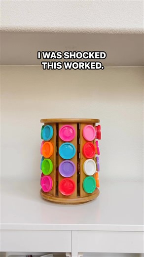 NOPE. Not for coffee pods. This can be holding your play-doh! Toy storage hack for the win :) #toystorage #playroomorganization #playroominspo #playdoh | Tiffanie Anne | Facebook