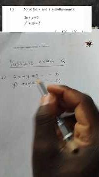 solving simultaneously equation part 1 wait for next 3 parts to complete the equation step by step