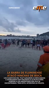 ATAQUES A HINCHAS DE BOCA EN BRASIL 🟢🔴⚪️ La barra de Fluminense llegó a Copacabana para agredir a los argentinos que allí se encontraban 👮‍♂️La policía de Brasil también apuntó contra los xeneizes del lugar 🏆Lamentable hecho a menos de 48hs. de la final de la Copa Libertadores de América en Rio de Janeiro | Radio EME