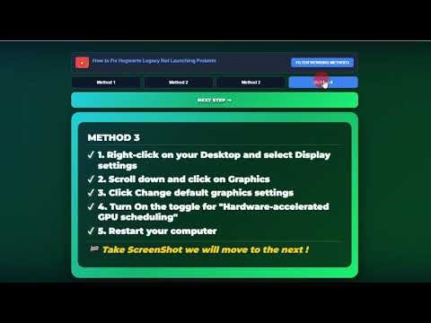 How to Fix Hogwarts Legacy Not Launching Problem