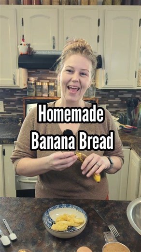 Homemade Banana Bread From Scratch Here’s our go-to homemade banana bread made completely from scratch. Simple ingredients, easy to make, and a great way to use up ripe bananas. We love having this on hand for breakfast or with coffee in the afternoon. Full recipe is in the comments #bananabread #bakingfromscratch #homemadefood #scratchkitchen #homebaking | Mountain Spring Homestead