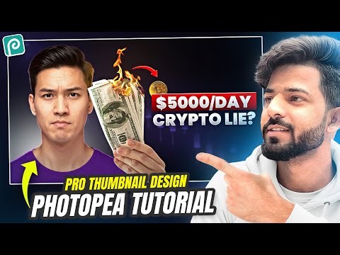 PHOTOPEA Tutorial: How to Create a High CTR Thumbnail (Step by Step)