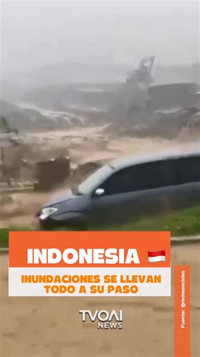 TVOAINEWS | Fuertes inundaciones golpean Indonesia 🇮🇩 Tras el desbordamiento de un río en Sentul, regencia de Bogor, Java Occidental, la corriente... | Instagram