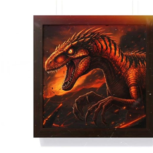 Volcano Raptor #paintingdrawing #digital #paintingart #3dmodeling #jurassic #volcano #raptor