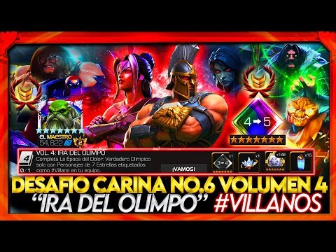GUÍA PASOxPASO DESAFÍO CARINA “IRÁ DEL OLIMPO” #VILLANOS ÉPOCA DEL DOLOR:VERDADERO OLÍMPICO | MCOC