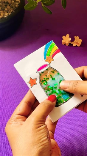 Mini notebook |DIY liquid mini notebook| glitter notebook |slime mini notebook #shorts