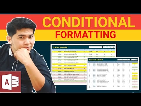 How to use CONDITIONAL FORMATTING in Microsoft Access | Edcelle John Gulfan