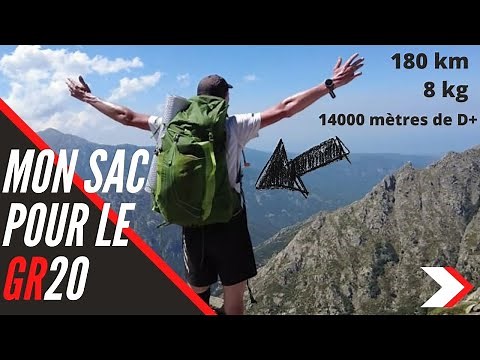 MON SAC POUR LE GR20 ! (C'est plutôt light...)
