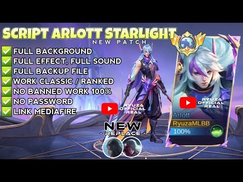 Script Skin Arlott Starlight - Fury of the Deep No Password | Full Effect Voice | Patch Terbaru