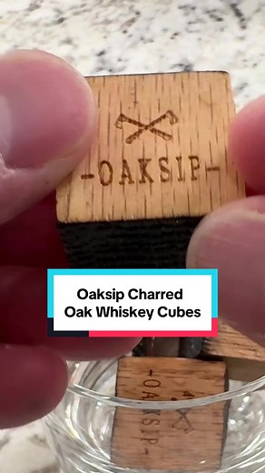 The Oaksip Charred Oak Whiskey Cubes make a great gift for the man who loves to drink whiskey or bourbon #giftsforhim #giftideas #giftsfordad #whiskey #tiktokmademebuyit @Oaksip