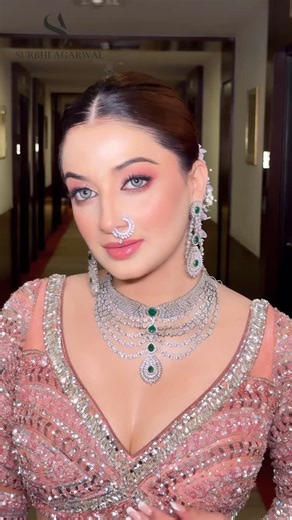 Surbhi Agarwal on Instagram: "This subtle modern bridal makeup Delhi is everything a 2026 bride to be dreams of ✨ Dewy glow bridal skin that looks lit from within, soft glam bridal look with radiant bridal glow India, natural bridal makeup that feels like the most beautiful version of you, and that quiet luxury bridal makeup artist NCR finish. Effortless elegance meets HD bridal makeup and signature bridal look — timeless, glowing, and made for the modern Indian bride who loves luxury fashion an