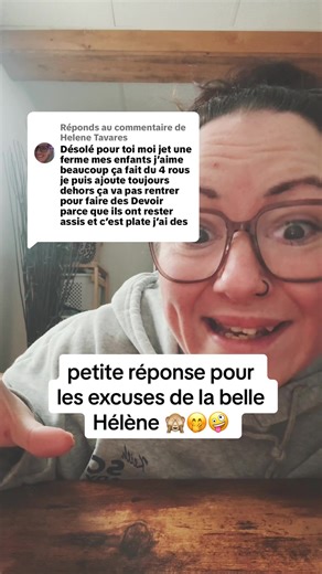 Réponse à @Helene Tavares Si vous avez pas encore compris se que je fais… scroller dont mon profil… Si ça vous frustre ?! gâtez vous dans les commentaires 🤣🤭 #quebecois #humour #comedie #sarcasm #reponse