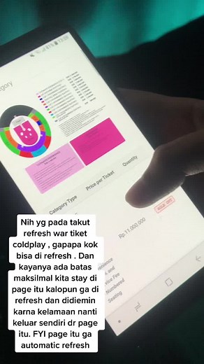 War tiket coldplay ! Yg takut buat refresh page ini pas war tiket coldplay ternyata engga masalah di refresh dan kayanya si page itu ada batas waktunya berapa menit paling lama kita stay disitu . Kalo udh lewat batas waktunya jd kepental sendiri #coldplay #wartiketcoldplay #fyp #wartiketcoldplay2023 #coldplayjakarta #coldplayjakarta2023