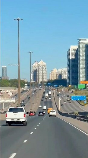 Toronto Highway 401 Drive 🇨🇦 | North America s Busiest Highway | 4K Toronto City Traffic!#shorts