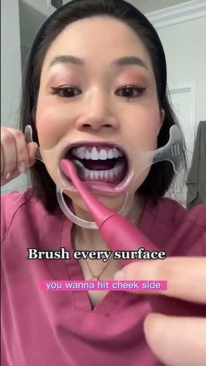 How to brush with an electric toothbrush. #dentist #toothbrush #brushing #brushingtimer