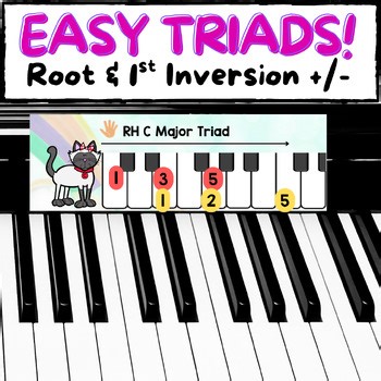 Piano Triads | Root & 1st Inversion Chords | Beginner Piano Technique