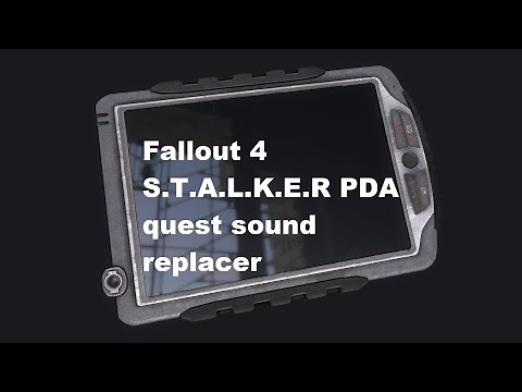 Fallout 4 S.T.A.L.K.E.R PDA quest sound replacer